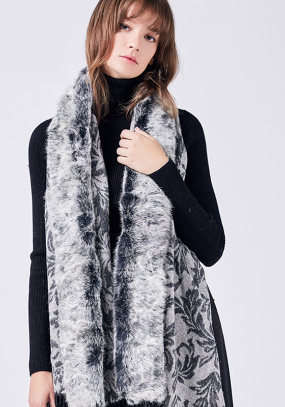 Fur Collar Rabbit Thick Scarf Fur Collar Rabbit Thick Scarf