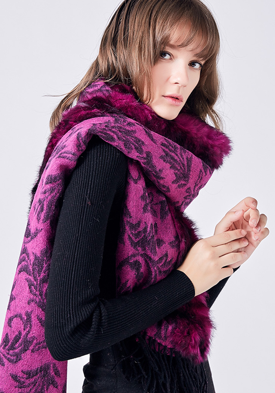 Fur Collar Rabbit Thick Scarf Fur Collar Rabbit Thick Scarf