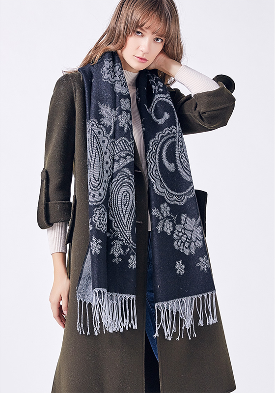 Wrap Flower Foulard Scarf Wrap Flower Foulard Scarf