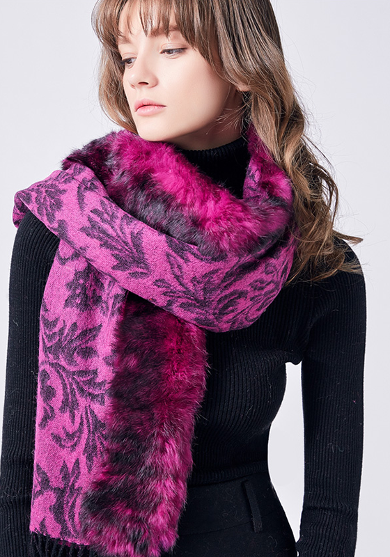 Fur Collar Rabbit Thick Scarf Fur Collar Rabbit Thick Scarf