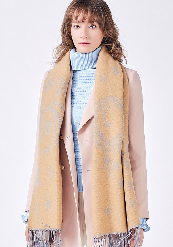 Wrap Flower Foulard Scarf Wrap Flower Foulard Scarf