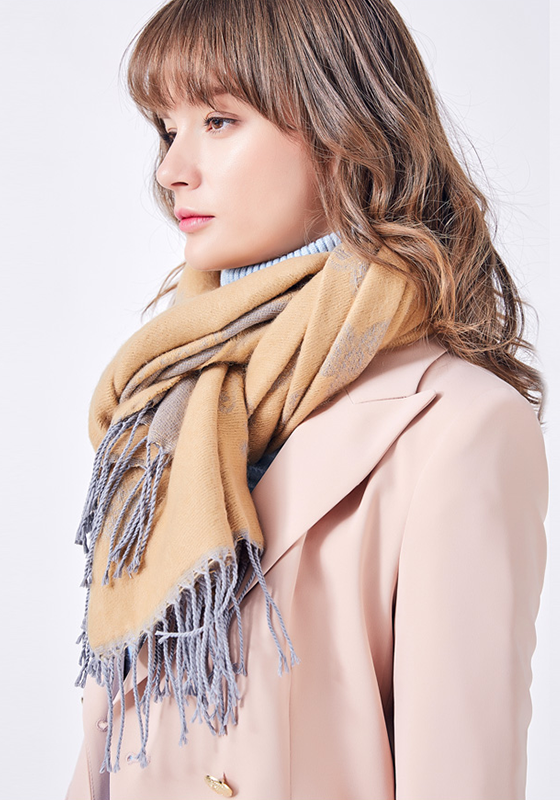 Wrap Flower Foulard Scarf Wrap Flower Foulard Scarf