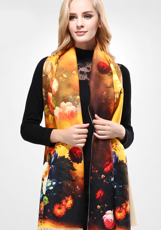 Warm Printing Cashmere Scarf Warm Printing Cashmere Scarf