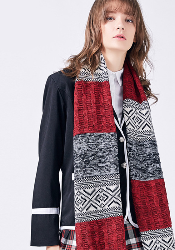 Bufandas Mujer Patchwork Scarf Bufandas Mujer Patchwork Scarf