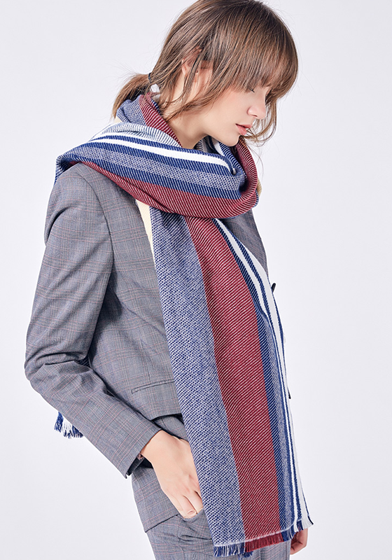 Foulard Femme Stripe Scarf Foulard Femme Stripe Scarf