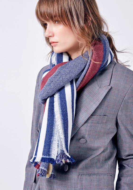 Foulard Femme Stripe Scarf Foulard Femme Stripe Scarf