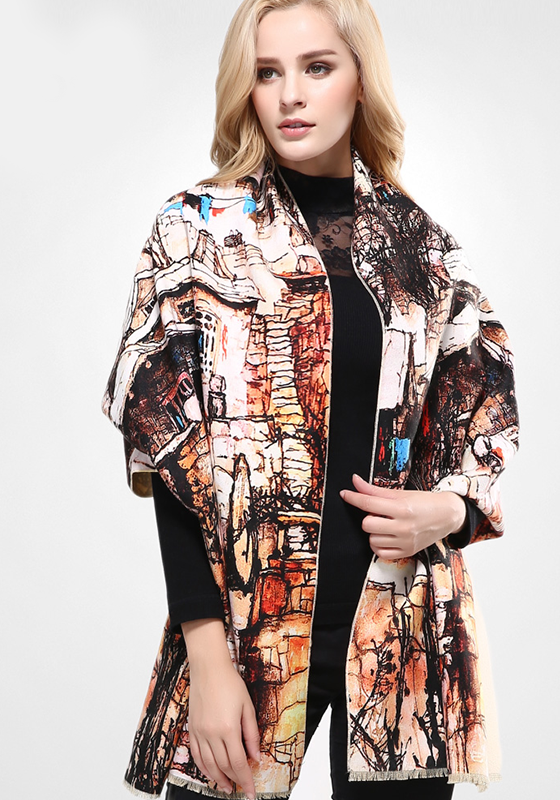 Wool Print Warm Scarf Wool Print Warm Scarf
