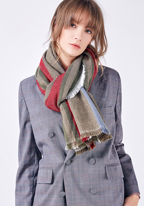 Foulard Femme Stripe Scarf Foulard Femme Stripe Scarf