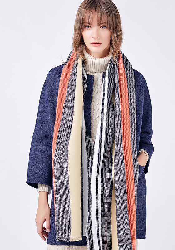 Foulard Femme Stripe Scarf Foulard Femme Stripe Scarf