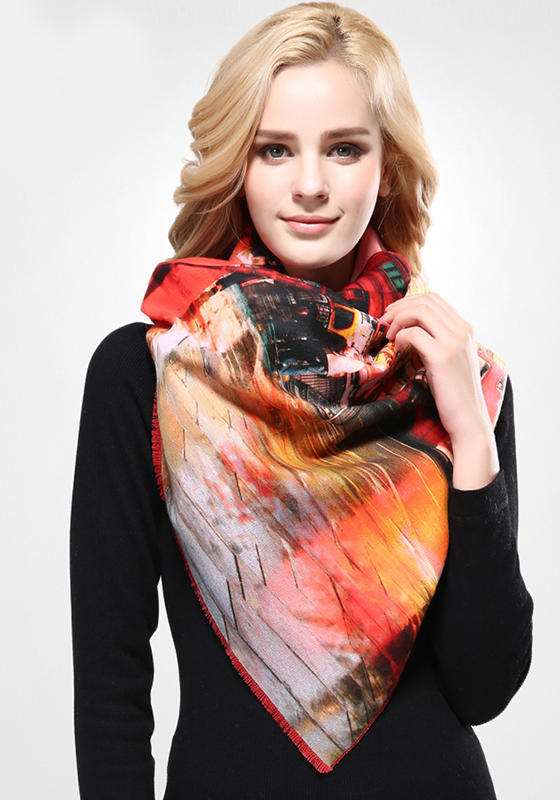 Wool Print Warm Scarf Wool Print Warm Scarf