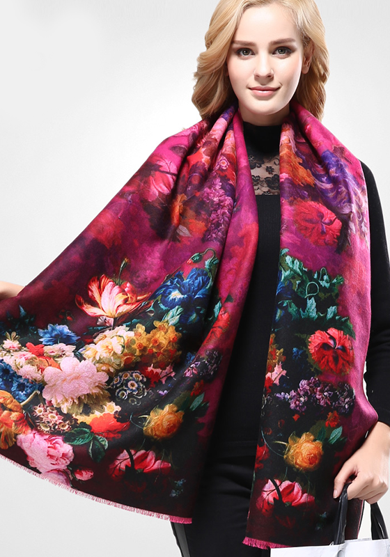 Bandana Print Wool Scarf Bandana Print Wool Scarf