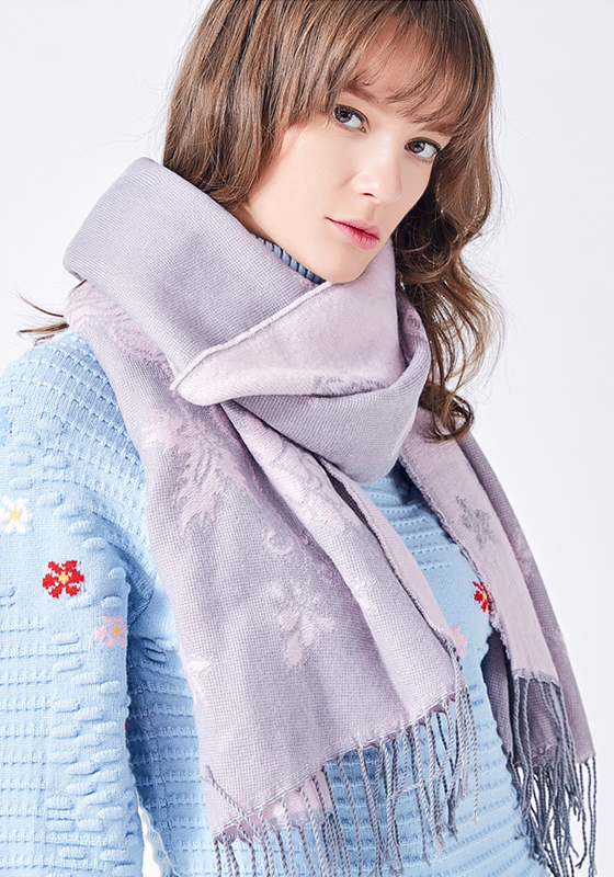 Wrap Flower Foulard Scarf Wrap Flower Foulard Scarf