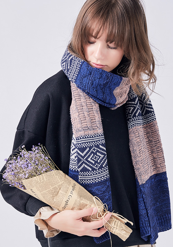 Bufandas Mujer Patchwork Scarf Bufandas Mujer Patchwork Scarf
