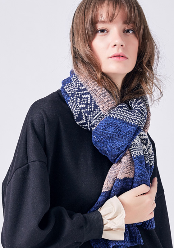Bufandas Mujer Patchwork Scarf Bufandas Mujer Patchwork Scarf