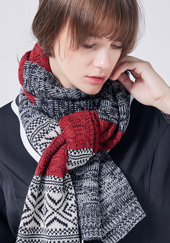 Bufandas Mujer Patchwork Scarf Bufandas Mujer Patchwork Scarf