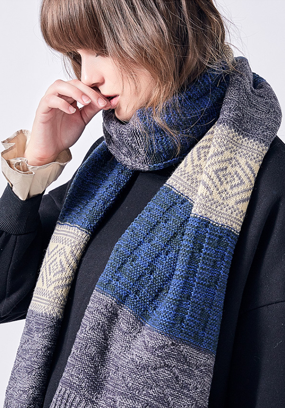 Bufandas Mujer Patchwork Scarf Bufandas Mujer Patchwork Scarf