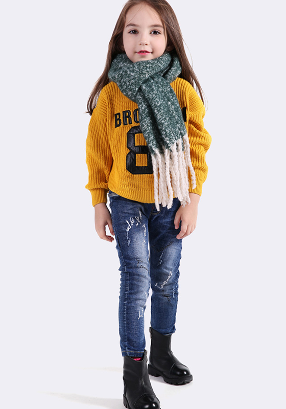 Cotton Knitted Tassel Scarf Cotton Knitted Tassel Scarf