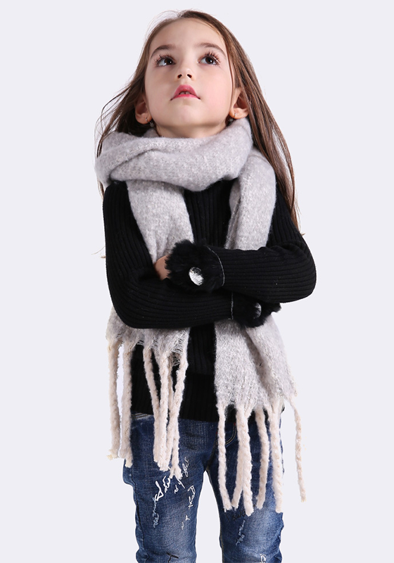 Cotton Knitted Tassel Scarf Cotton Knitted Tassel Scarf