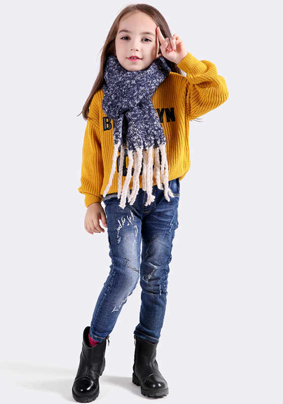 Cotton Knitted Tassel Scarf Cotton Knitted Tassel Scarf
