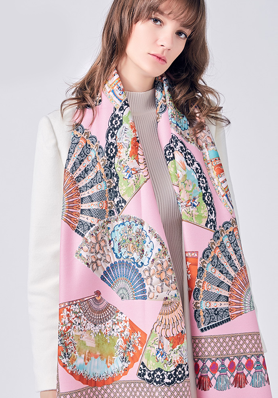 Wool Print Cashmere Shawl Wool Print Cashmere Shawl