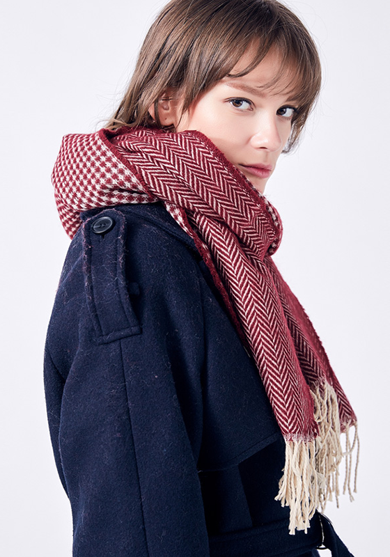 Long Tassel Foulard Scarf Long Tassel Foulard Scarf
