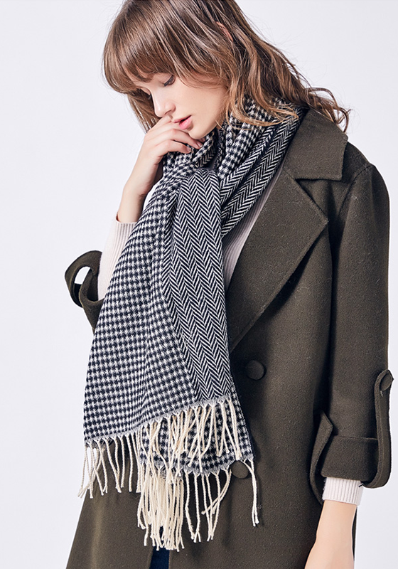 Long Tassel Foulard Scarf Long Tassel Foulard Scarf