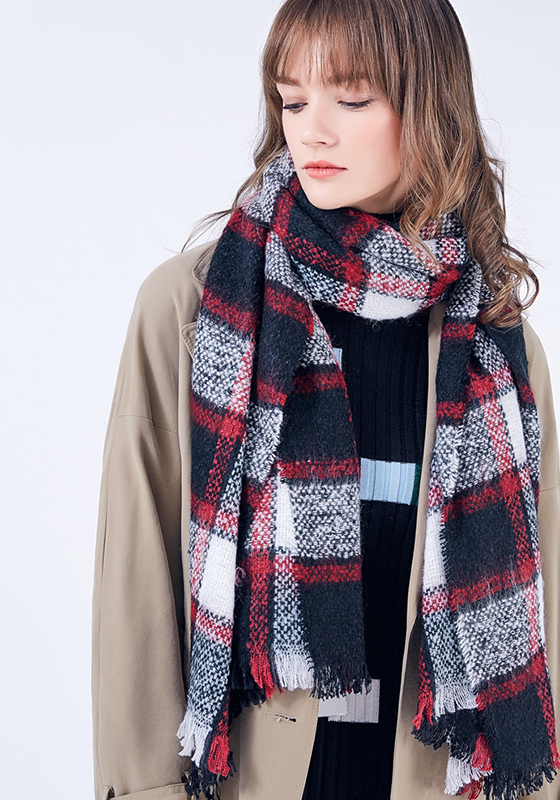 Luxury Plaid Bandana Scarf Luxury Plaid Bandana Scarf