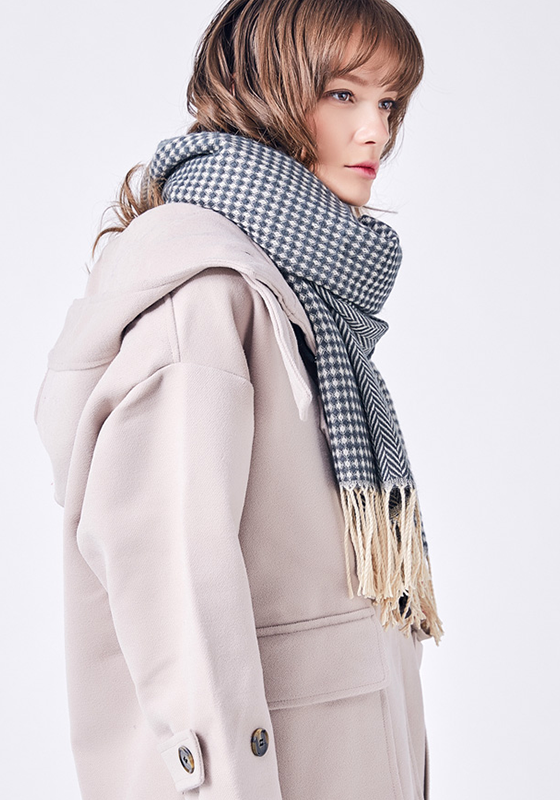 Long Tassel Foulard Scarf Long Tassel Foulard Scarf