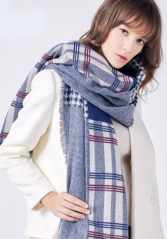Foulard Cotton Plaid Scarf Foulard Cotton Plaid Scarf