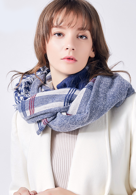 Foulard Cotton Plaid Scarf Foulard Cotton Plaid Scarf