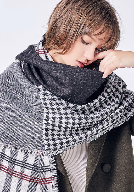 Foulard Cotton Plaid Scarf Foulard Cotton Plaid Scarf