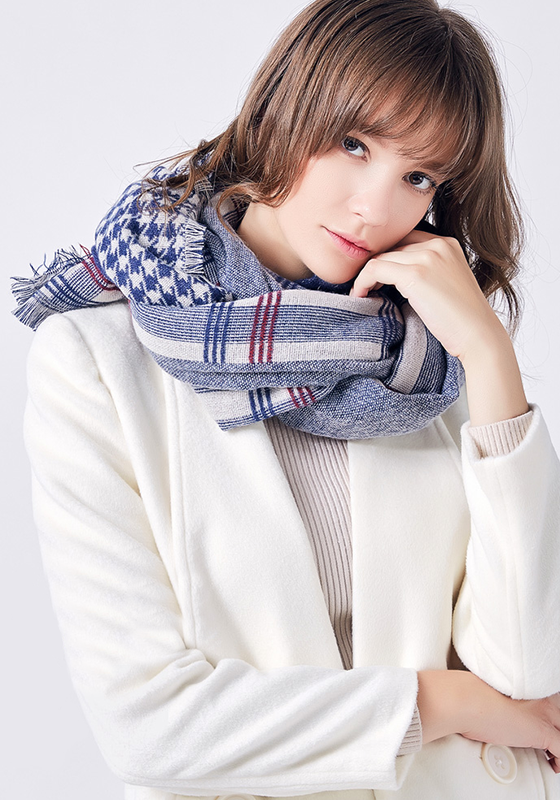 Foulard Cotton Plaid Scarf Foulard Cotton Plaid Scarf