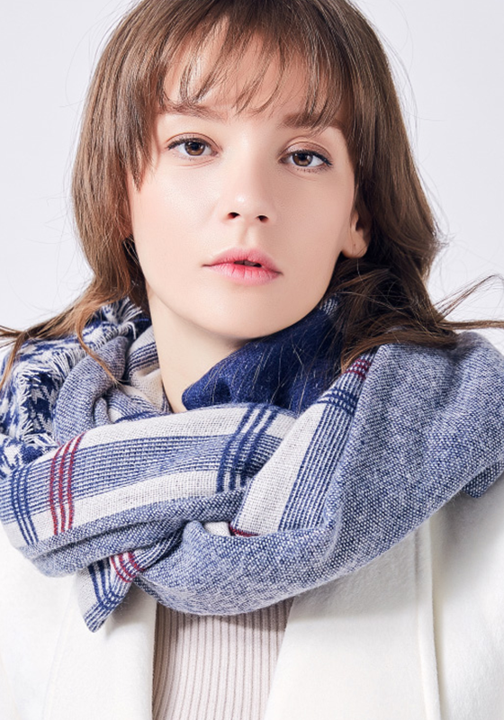 Foulard Cotton Plaid Scarf Foulard Cotton Plaid Scarf