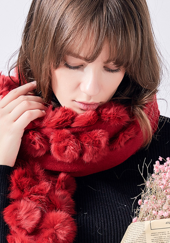 Real Fur Scarf Collar Shawl Real Fur Scarf Collar Shawl