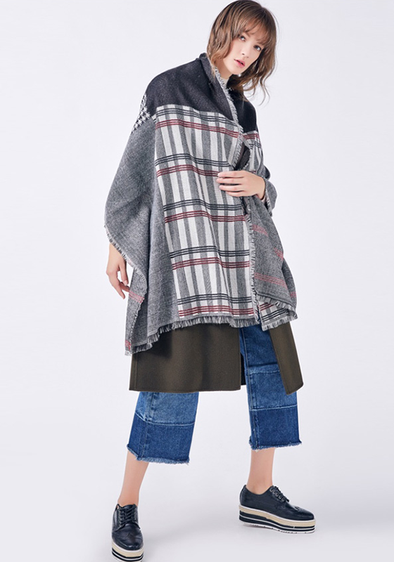 Foulard Cotton Plaid Scarf Foulard Cotton Plaid Scarf