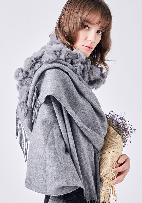Real Fur Scarf Collar Shawl Real Fur Scarf Collar Shawl
