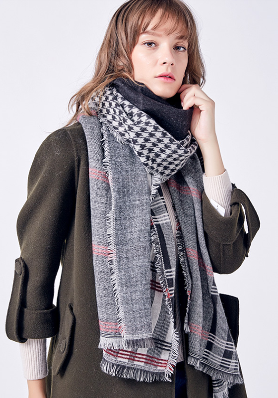 Foulard Cotton Plaid Scarf Foulard Cotton Plaid Scarf