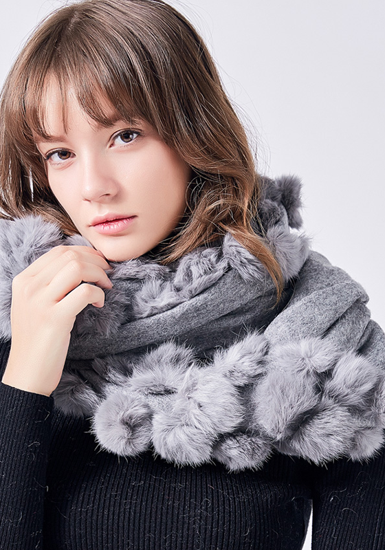 Real Fur Scarf Collar Shawl Real Fur Scarf Collar Shawl