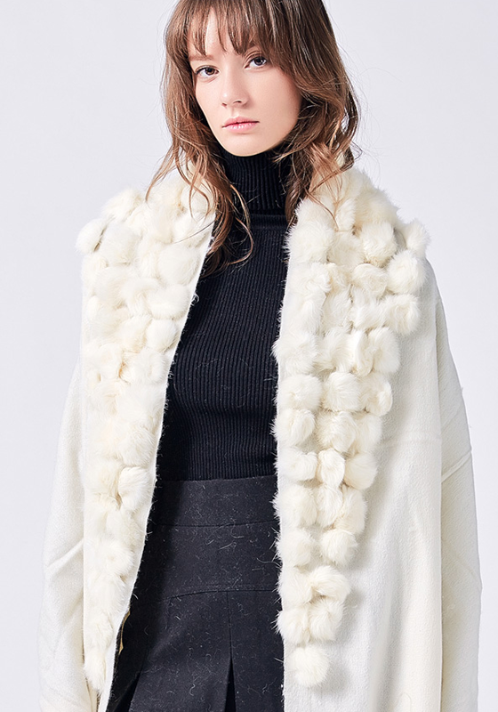 Real Fur Scarf Collar Shawl Real Fur Scarf Collar Shawl