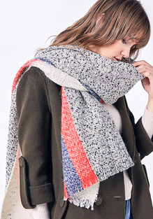 Stripe Foulard Femme Scarf