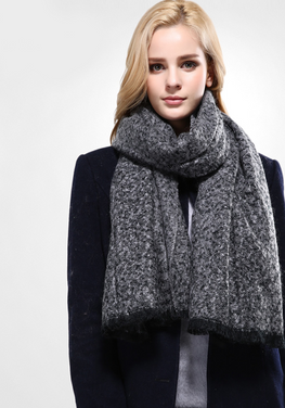 Foulard Wool Solid Shawl
